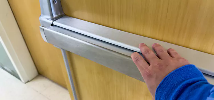 Installing a Push Bar on a Door Grove City